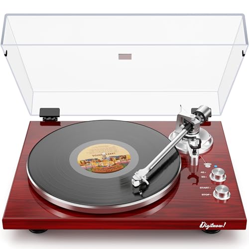 DIGITNOW Belt Drive Turntable for Vinyl Record Player, Bluetooth Outpu — Our recommended pick for most buyers
