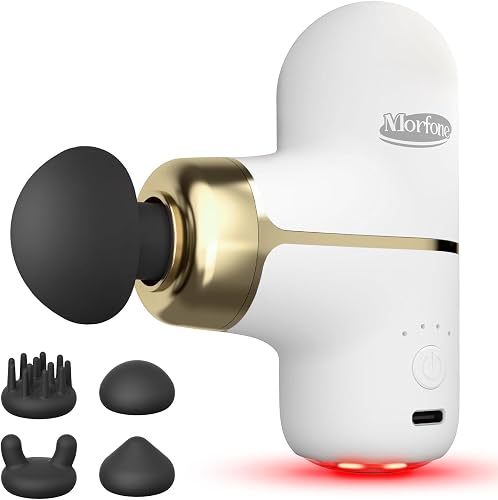 Morfone Mini Massage Gun - Deep Tissue Percussion Muscle Massager, Por — Build quality and design details up close