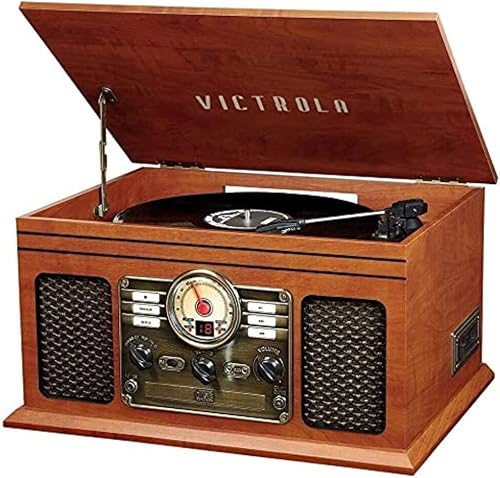 Victrola The Quincy 6-in-1 Bluetooth Record Player & Multimedia Center — Build quality and design details up close