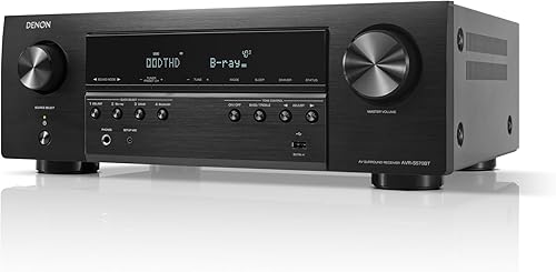 Denon AVR-S570BT AV Receiver 5.2 Channel 8K Ultra HD Audio & Video, St — Build quality and design details up close