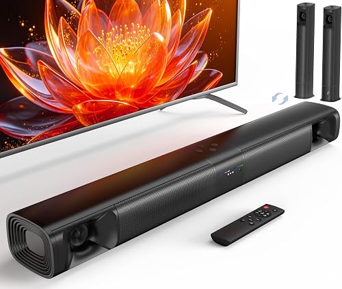 WebsLand Sound Bar for Smart TV, 80W Surround Sound System, 2-in-1 Det — Real-world performance testing in action