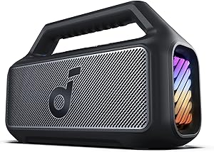 Soundcore Boom 2 By Anker, Outdoor Speaker, 80W, Subwoofer, BassUp 2.0, 24H Playtime, IPX7