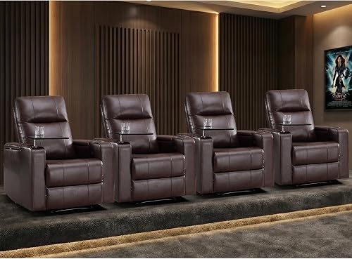 ANJ Home Theater Seating Power Recliner with Hidden Arm Storage Set of — Durability testing under extreme conditions