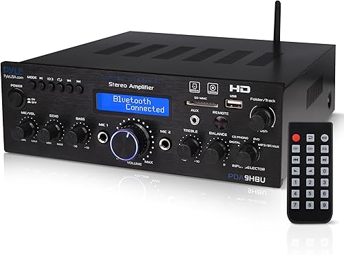 Pyle Wireless Bluetooth Home Stereo Amplifier - Multi-Channel 200 Watt — Real-world performance testing in action