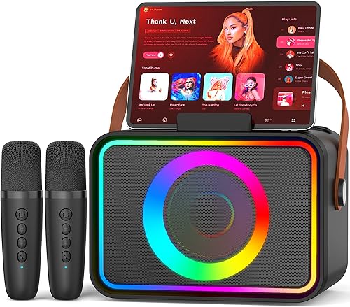 Karaoke Machine,Portable Bluetooth Speaker with 2 Wireless Microphone — Real-world performance testing in action